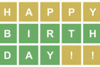 Birthday Wordle img