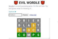Evil Wordle img